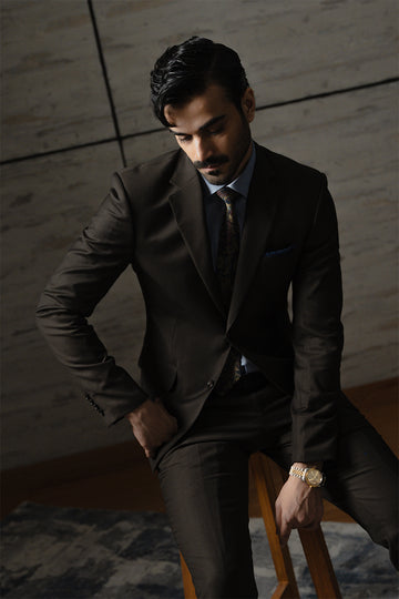 DARK BROWN SUIT